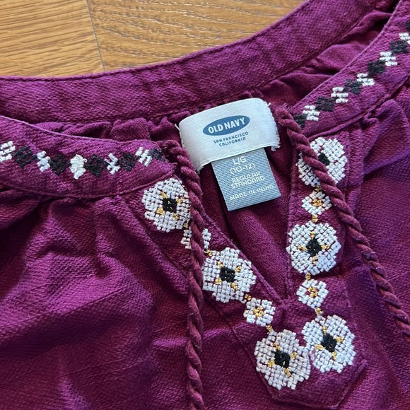 Old Navy Plum dress, girls L - Picture 2 of 8